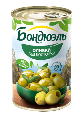 Оливки зеленые б/к Бондюэль 300г ж/б