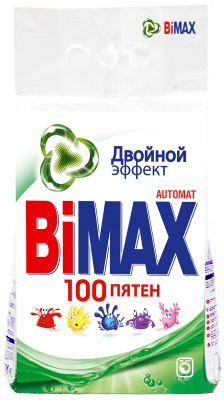 Порошок стиральный БиМакс 3кг автомат 100 пятен