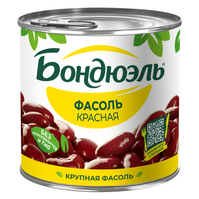 Фасоль красная Бондюэль 400г ж/б