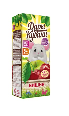 Сок Дары Кубани Яблоко/Вишня с 5мес т/п 0,2л