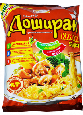 Лапша б/п Доширак Квисти со вкусом Грибов 70г