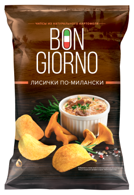 Чипсы Бон Джорно Лисички по-Милански 80г