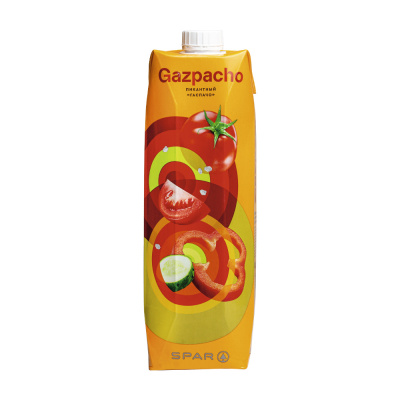 Напиток овощной с мякотью с солью с сахаром Гаспачо SPAR 1л