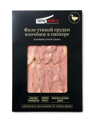 Филе утиной грудки копченое При Мясе нарез 70г
