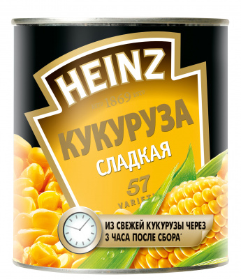 Кукуруза сахарная Хайнц 340г ж/б