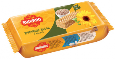 Вафли Яшкино с халвой 300г