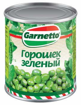 Горошек зеленый Гарнетто 300г ж/б