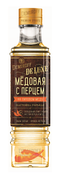 Настойка Демирофф Де Люкс Медовая с перцем на липовом меду 0,5л 40%