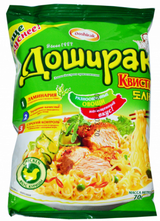 Лапша б/п Доширак Квисти со вкусом Курицы 70г