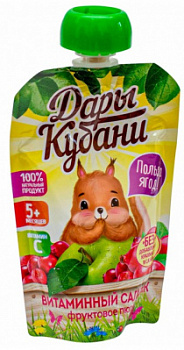 Пюре Дары Кубани Витаминный салатик с 5мес д/п 90г