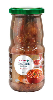 Фасоль печеная SPAR в аджике 490г