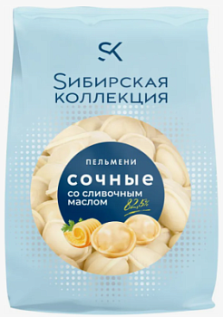 Пельмени Сибирская коллекция со сливочным маслом 700г