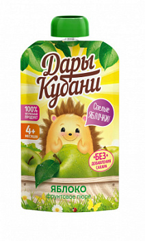 Пюре Дары Кубани Яблоко с 4мес д/п 90г